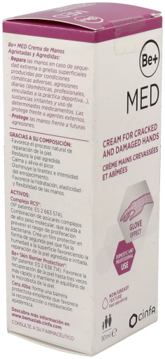 Be+ Med Crema Manos Agrietadas y Agredidas