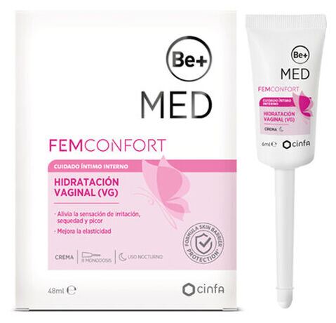 Be+ Med Femconfort Hidrataci&oacute;n Vaginal 8 Monodosis