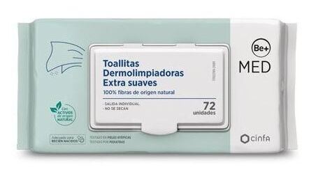 Be+ Med Pediatrics Toallitas Dermolimpiadoras 72 Unidades