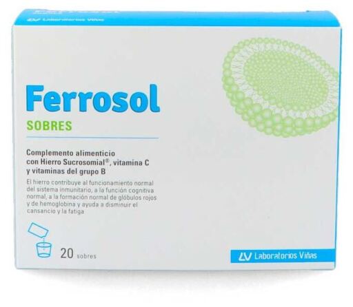 Laboratorios Vi&ntilde;as Ferrosol 20 Sobres