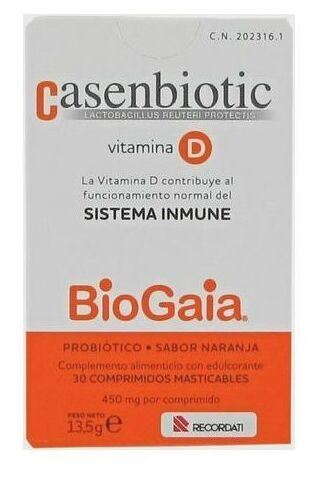 Casen Recordati Casenbiotic Vitamin D 30 Chewable Tablets