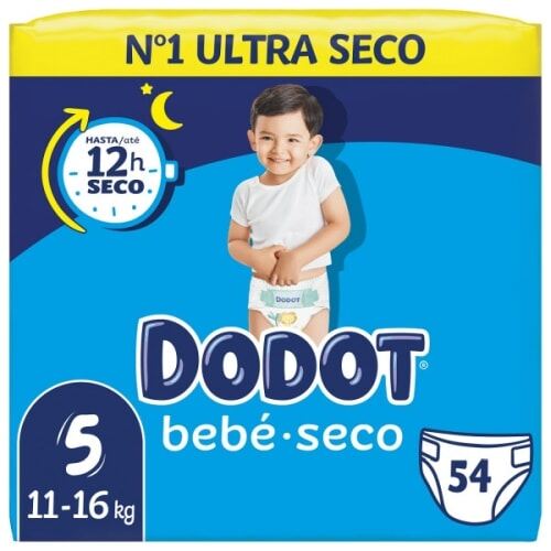 Dodot Pa&ntilde;ales Beb&eacute; Seco T5 11-16 Kg 54 Unidades