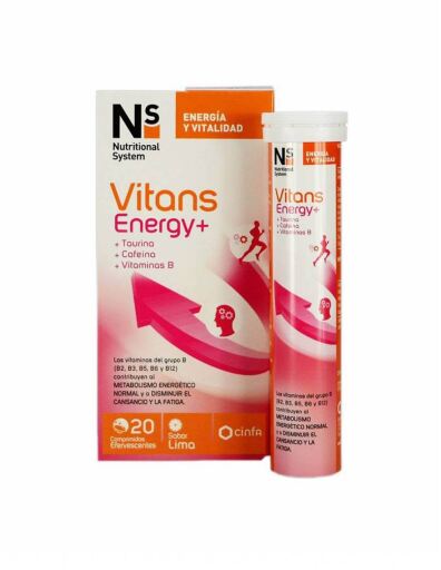 Ns Nutritional System NS Vitans Energy+ Lime 20 Capsules