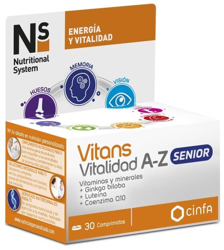 Ns Vitans Vitalidad A-Z Senior 30 C&aacute;psulas