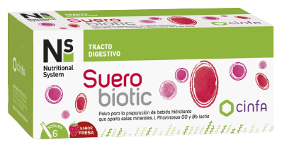 Ns Nutritional System NS Florabiotic Sueropro+ Fresa 6 Sobres