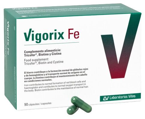 Laboratorios Vi&ntilde;as Vigorix Fe Cabello 90 C&aacute;psulas