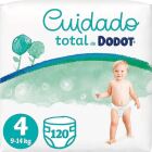 Cuidado Total Pa&ntilde;ales Talla 4 de 9 a 14 Kg 120 Unidades