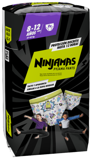 Dodot Ninjama Ropa Interior Absorbente 8 a 12 A&ntilde;os 9 Unidades