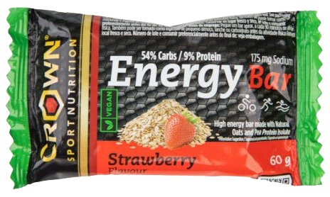 Crown Sport Nutrition Energy Vegan Barrita Fresa 60 gr