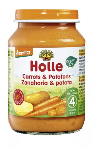 Holle Tarrito Zanahoria, Patata con Ternera 190 gr