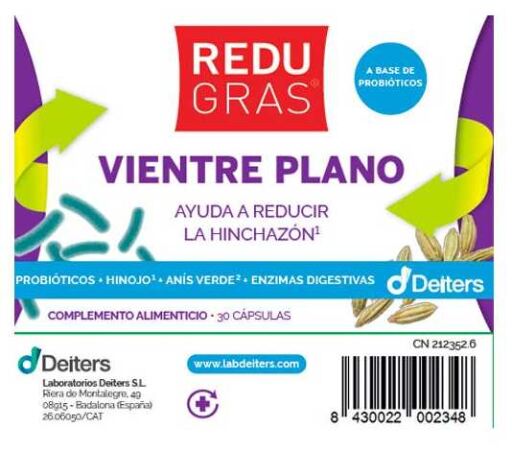 Deiters Redugras Vientre Plano 30 C&aacute;psulas