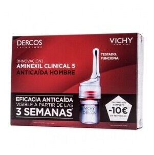 Vichy Dercos Aminexil Clinical 5 Tratamiento Antica&iacute;da Hombre 21X6 ml