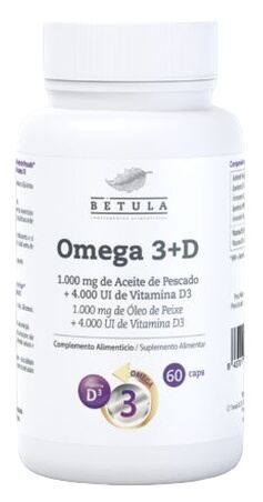Betula Omega 3+D 60 C&aacute;psulas