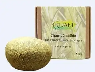 Kijani Rosemary and Nettle Solid Shampoo for Oily Hair 70 gr