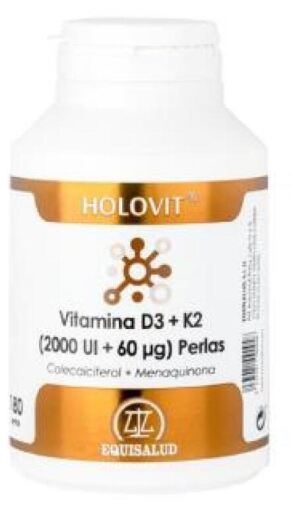 Equisalud Holovitvitamin D3 2000Ui + K2 60 mg 180 Pearls