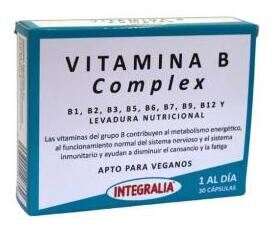 Integralia Vitamina B Complex 30 C&aacute;psulas