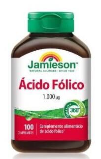 Jamieson &Aacute;cido F&oacute;lico 1000 mcg 100 Comprimidos