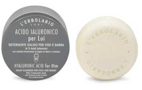L'Erbolario Hyaluronic Acid Men Solid Face Detergent 60 gr
