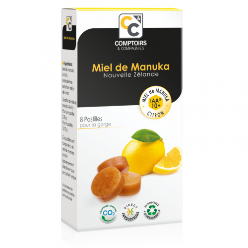 Comptoirs & Compagnies Pastillas 100% Miel Manuka Iaa10+ 8% Jugo Lim&oacute;n 8 Pastillas