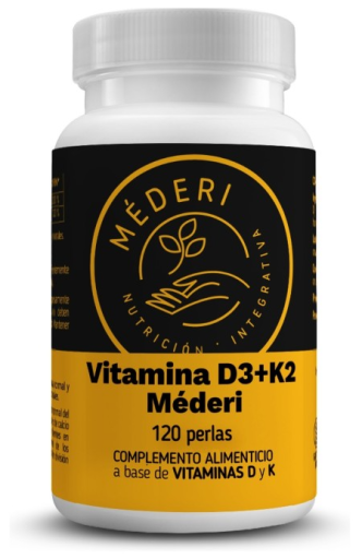 M&eacute;deri Nutrici&oacute;n Integrativa Vitamina D3 + K2 120 Perlas