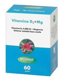 Mednat Nutrici&oacute;n Vitamina D3 + Magnesio 60 Perlas