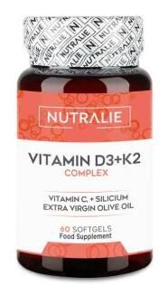 Nutralie Vitamina D3+K2 Complex 60 C&aacute;psulas
