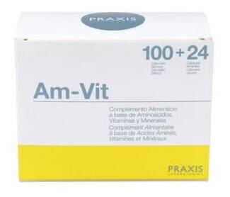 Laboratorios Praxis Am-Vit (Aminoac.+Vit+Minerales+Oligoel) 100+24 Comprimidos