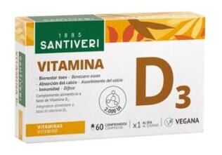 Santiveri Vitamina D3 60 Comprimidos