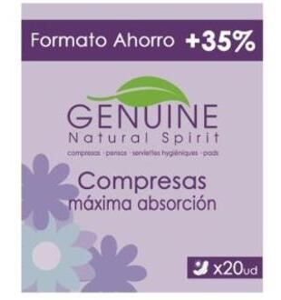 Genuine Compresa De D&iacute;a 20 Unidades