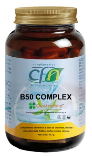Vitamina B50 Complex Quatrefolic 60 C&aacute;psulas