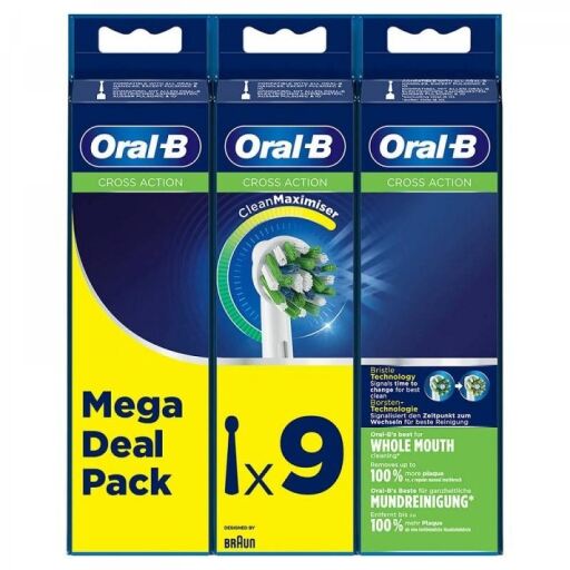 Oral-B CrossAction Cabezales de Recambio Pack 9 Unidades