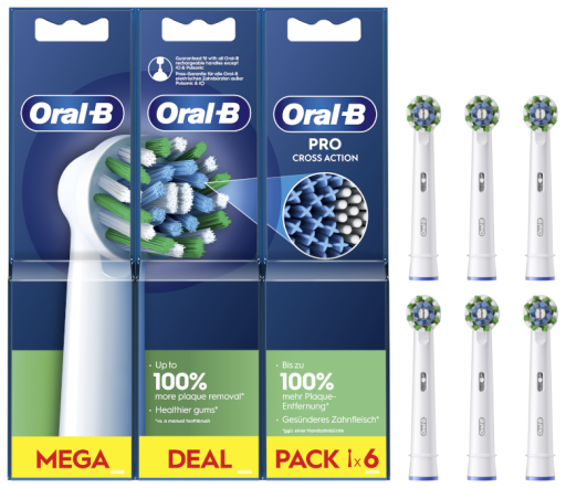 Oral-B CrossAction Cleanmaximiser Cabezales de Recambio Pack 6 Unidades