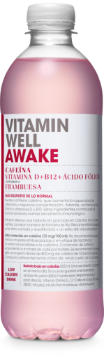 Vitamin Well Bebida Vitaminada Awake-Frambuesa 500 ml