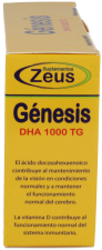 Genesis Dha Tg 1000 mg Omega 3 60 C&aacute;psulas