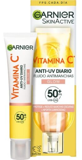 Garnier Skinactive Vitamina C Fluido Antimanchas Glow SPF50+ 40 ml