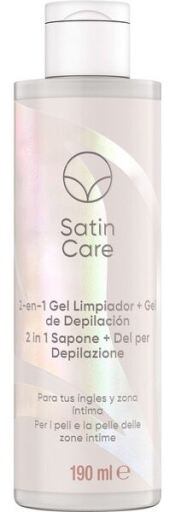 Gillette Venus Satin Care 2 en 1 Gel Limpiador+ Depilaci&oacute;n 190 ml