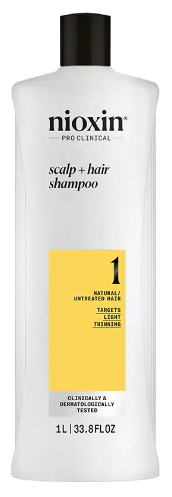 Nioxin System 1 Shampoo for Natural Hair with Mild Weakening
