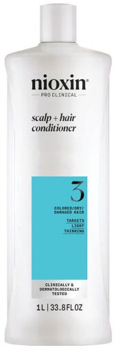 Nioxin System 3 Conditioner Cabello Te&ntilde;ido y Da&ntilde;ado con Debilitamiento Leve