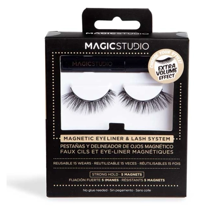 Magic Studio Magnetic Eyelashes & Lash System Extra Volumen 2 Unidades