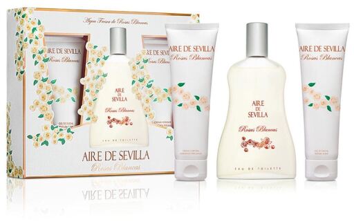 Aire De Sevilla Rosas Blancas Estuche 3 Piezas