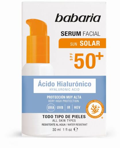 Babaria Sun Solar &Aacute;cido Hialur&oacute;nico S&eacute;rum Facial SPF50+ 30 ml