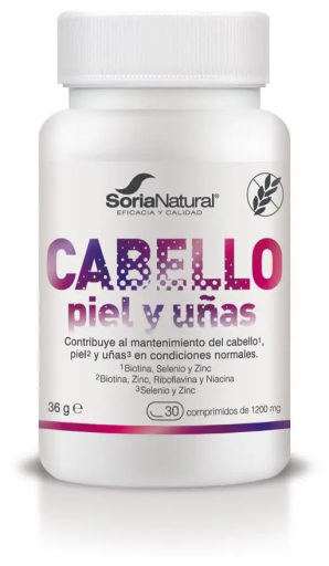 Soria Natural Cabello Piel y U&ntilde;as 30 Comprimidos