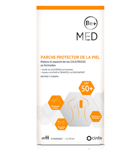 Be+ Med Parche Protector de la Piel 10 Parches 15 Cm X 4 Cm