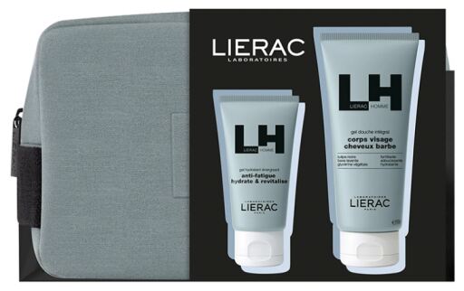 Lierac Xmas Toiletry Bag Lh Energizing Gel 3 Pieces