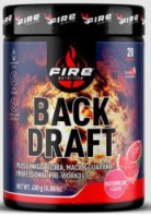 Fire Nutrition Back-Draft Preworkout Pre-Entreno Sand&iacute;a 400 gr