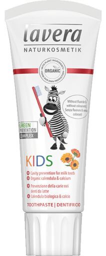 Lavera Dent&iacute;frico Ni&ntilde;os sin Fluor Cal&eacute;ndula Calcio 75 ml Bio