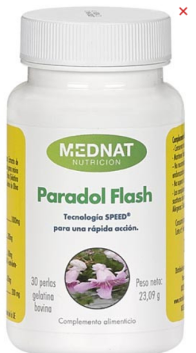 Mednat Nutrici&oacute;n Paradol Flash 30 Perlas