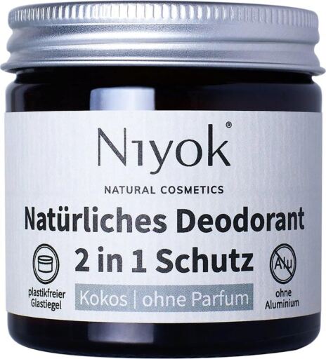 Niyok Desodorante + Antitraspirante sin Perfume 40 ml