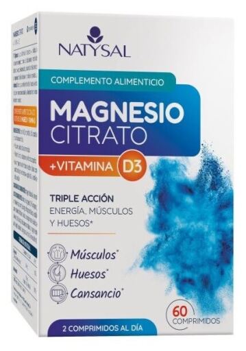 Natysal Magnesium Citrate+D3 60 Tablets