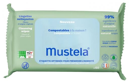 Mustela Toallitas Limpiadoras 60 Unidades